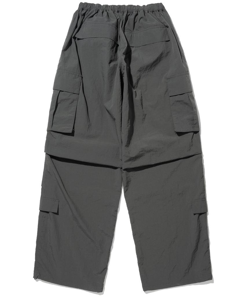 NOT4NERD W Parachute Nylon Cargo Pants - Charcoal
