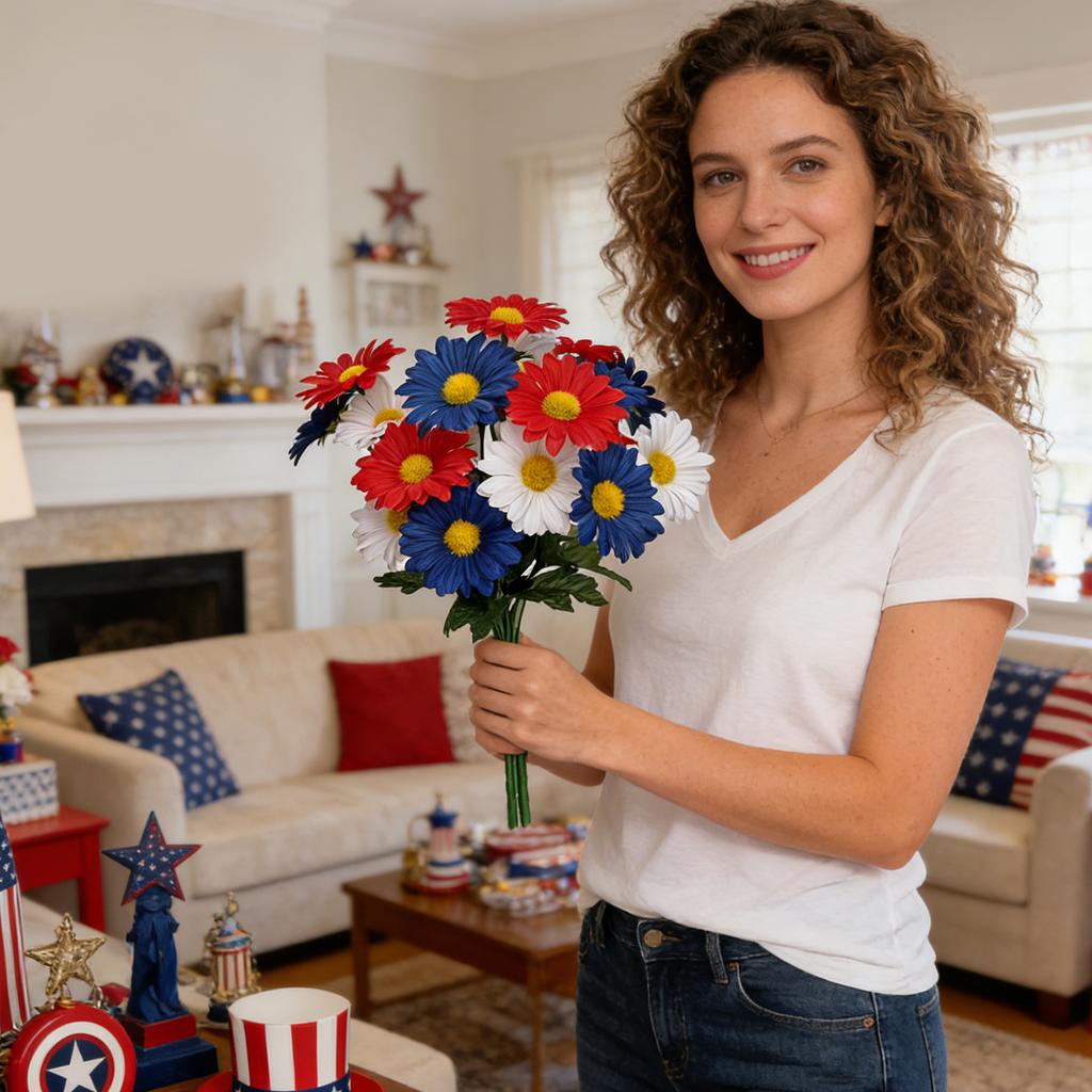 1 Bundles Artificial Flowers Outdoor Flowers , UV Resistant Shrubs For Hanging Garden Porch Window Box
