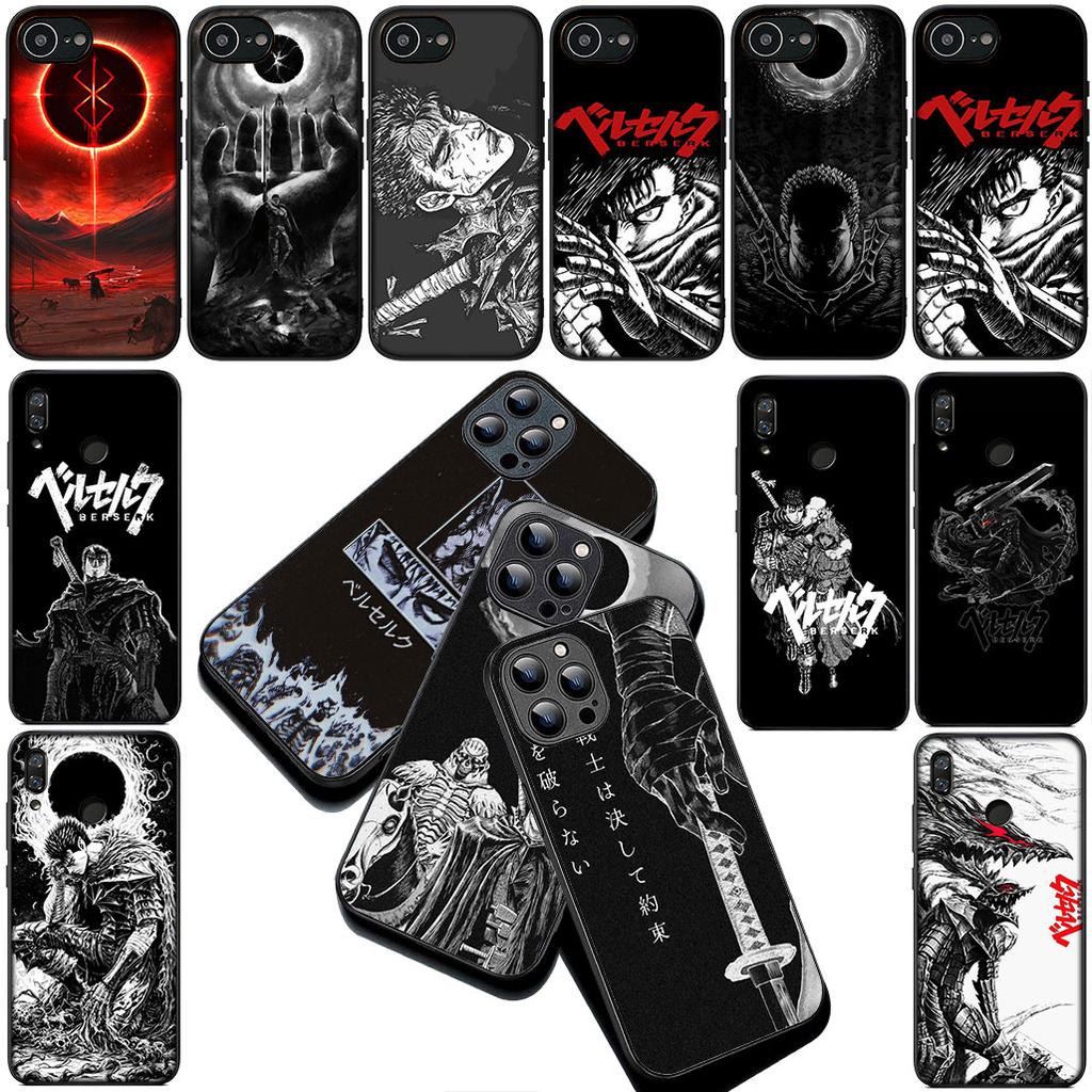Berserk Cartoon Guts Silicone Cover for Samsung Galaxy S22 S21 S20 FE Ultra Plus A07 A15 A16 A17 A25 A37 A57 + Coque Phone Case