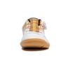 Li Ning Comfortable Slip Resistant Cushioning Abrasion Resistant Low top Training Shoes Unisex White Gold APPU010-1