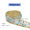 1.1Yard Sparkling Rhinestones Ribbon for Birthday Wedding Decorations Rhinestones Ribbons for Cake Candle Decoration