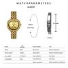 Womens Elegant Rhinestone Wrist Watch Waterproof Classic Roman Dial Ladies Dress Watch Alloy Strap