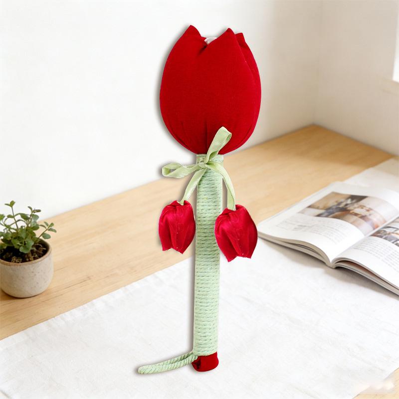 Brocade Tulip Mugwort Health Hammer: Exquisite Meridian Massage Hammer, Perfect Gift for Girls.