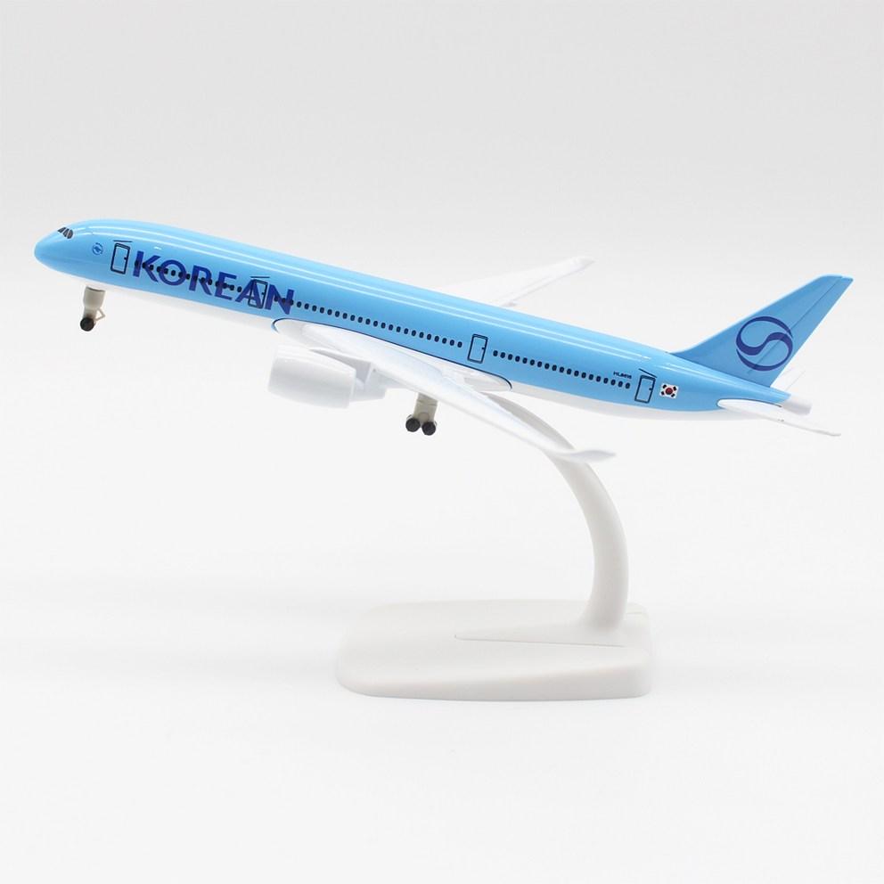 JJC Druckguss-Miniaturflugzeugmodell - Korean Air A350 (Neue Lackierung, 1:300, 20cm) - Sammlerstück & Dekorativ