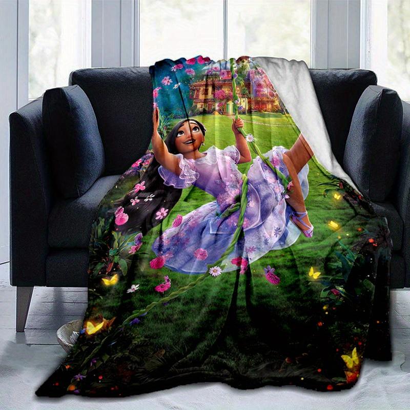 1pc, Enchanting Garden Adventure: A Magical Home Decor Gift Cozy Flannel Blanket for Bedroom, Living Room, Travel, Camping, Car