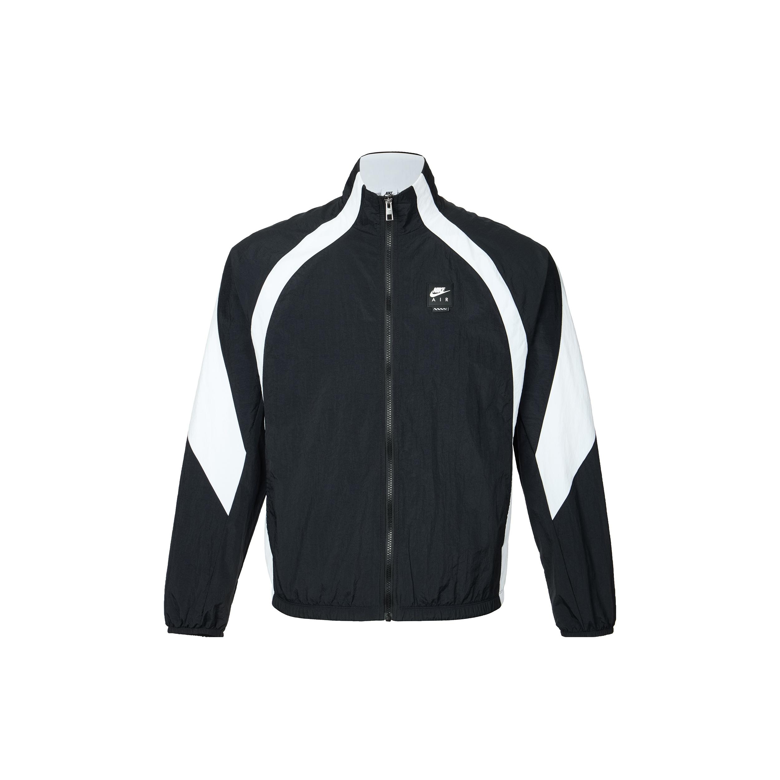 Nike Air Woven Track Jacket Loose Fit  Black White  Men s HV0881-010 L