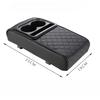 Universal Auto Center Console Armrest Cushion with 2 Cup Holder Armrest Pad Portable Car Armrest Pillow Cover Height Pad