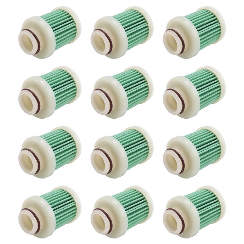 Precise 12Pcs 40-115Hp 4-Stroke Fuel Filter For Yamaha F40A F50 T50 F60 T60 Engine Marine Outboard Filter 6D8-WS24A-00
