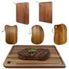 New Double-sided Use Wooden Cutting Board Portable Hanging Hole Fruit Cutting Board Durable Chopping Board Kitchen Tools