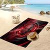 Asciugamano da Spiaggia Stampato AC Milan Asciugamano Morbido ad Asciugatura Rapida Coperta da Spiaggia Rettangolare Grande Portatile per Viaggi Piscina