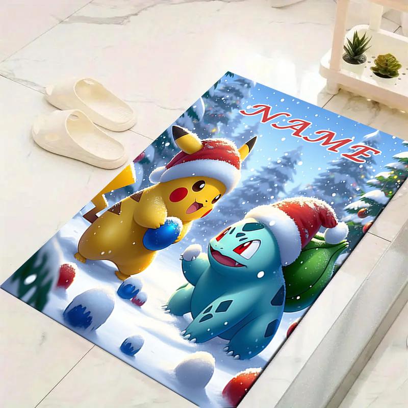 Custom 1Pc Pokemon Friends Forever Rug Office Carpet Indoor Outdoor Entrance Doormat Nonslip Soft And Comfortable Living Room D2915197