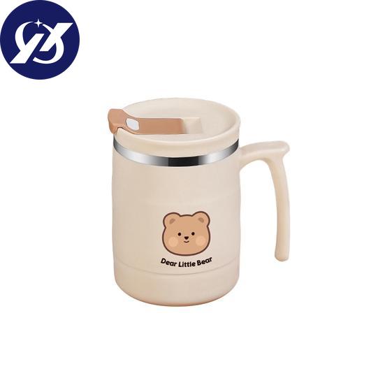 Yousheng 500ML Water Cup Large Capacity Good Sealing Heat Insulation Stainless Steel Highly Pigmented Insulation Coffee Mug Daily Use