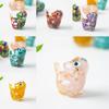 Crystal Resin Cat Figurine With Colorful Shell Decor For Office Desk Gift