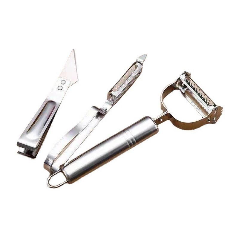 Stainless Steel 3-Piece Peeler Set