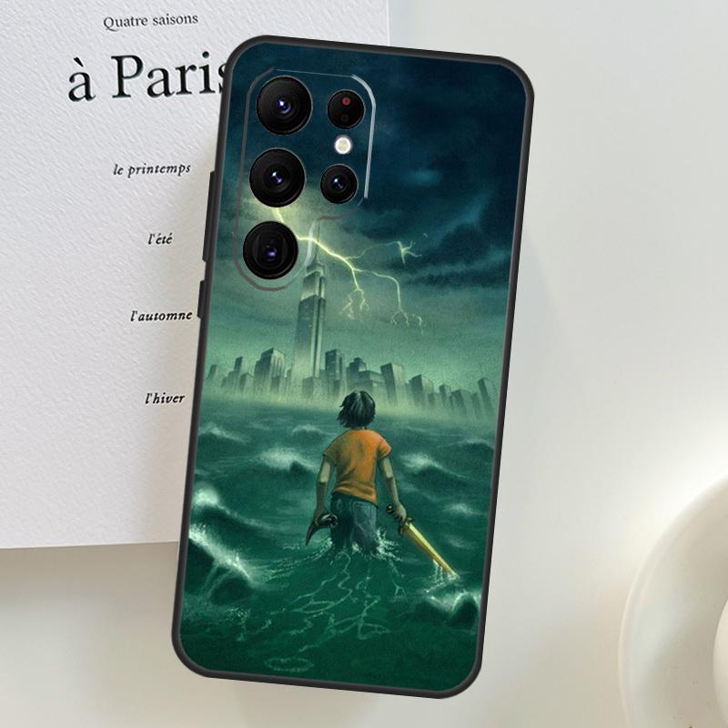 P-Percy Jackson Cartoon Phone Case For Samsung Galaxy S22 Ultra S21 S20 FE S9 S10 Plus Note 10 20 S23 Ultra Cover