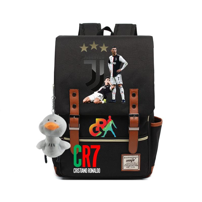 Modischer Anime CR7 Teenager Schüler Schultasche Herren und Damen Freizeit Rucksack