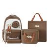 Backpack for Primary and Secondary School Students' School Bag New Fashionable and Trendy Insulated Meal Bag Large Capacity Four Piece Set