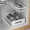 Storage Rack Seasoning Organizer Strong Load-bearing Rust-proof Pull-Out Design Kitchen Storage Shelf Spice Rack