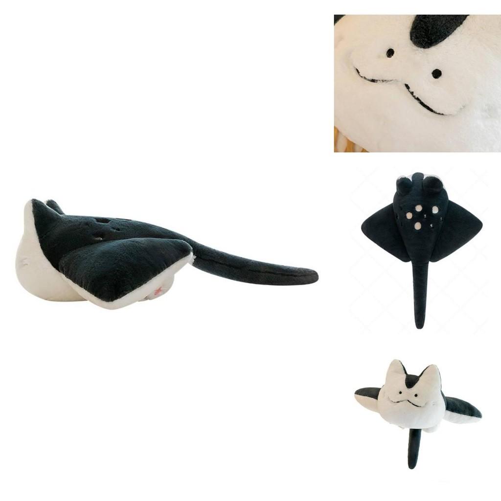 Adorable 75cm Cartoon Devil Fish Plush Toy Soft Stuffed Animal For Girls Birthday Gifts