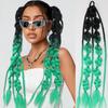 Lantern Braid Bubble Jumbo Braid Colorful Braided Ponytails Natural Twist Braid Bulk for Women