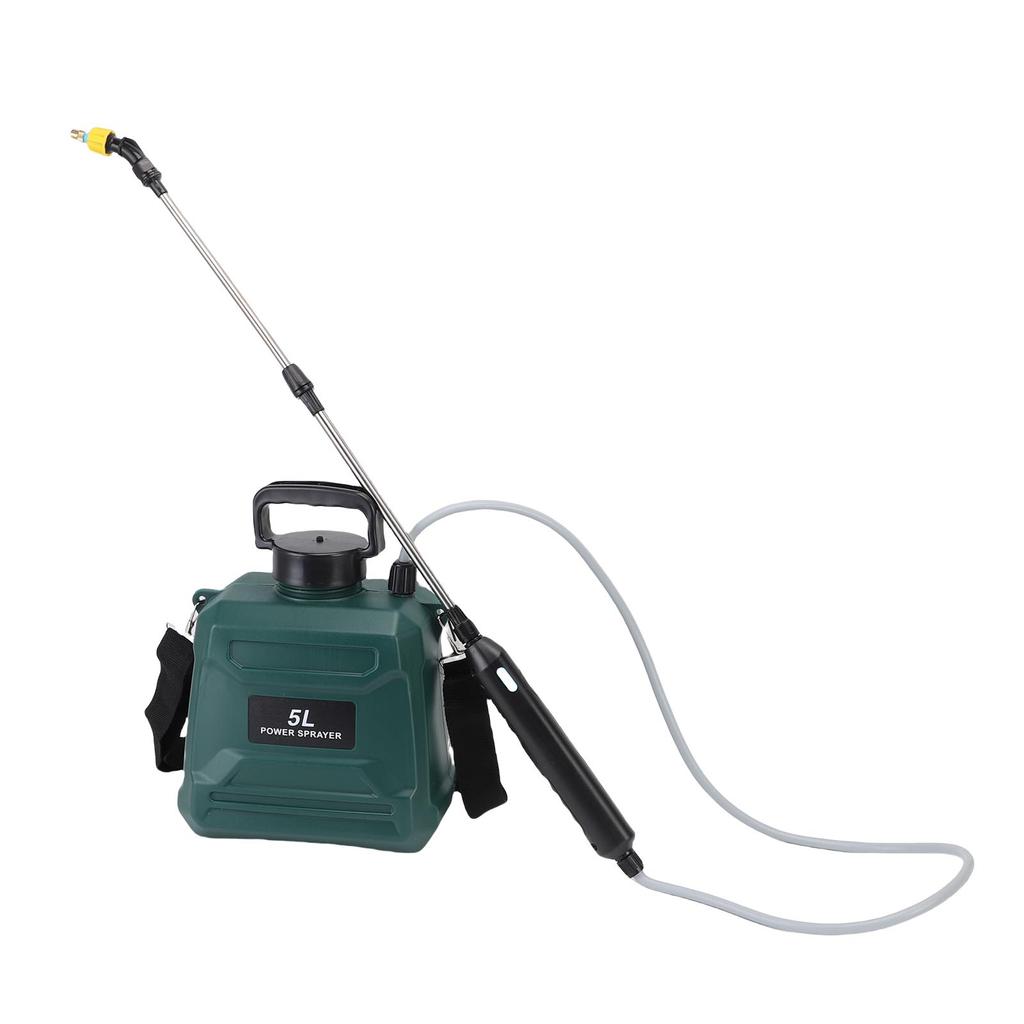 Garden Sprayer 5L High Efficiency Long Battery Life Electric Sprayer with Nozzles Retractable Wand for Cleaning Weeding