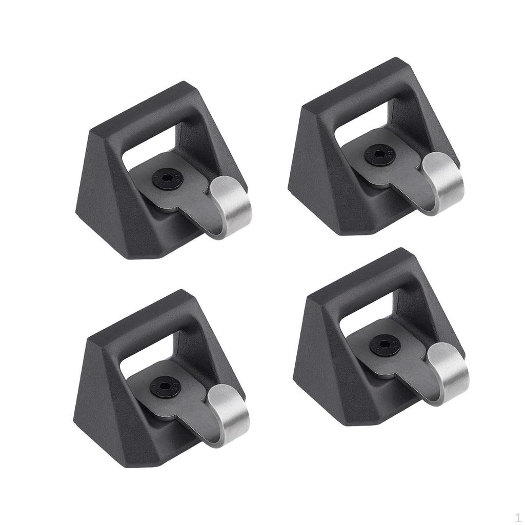 4Pcs L Track Cleat Hooks Aluminum Alloy Upgraded Flexible Replacement,Parts Tie Down Bed Rail