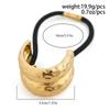 Metal Irregular Double-layer Hair Bands Ropes for Women Headband Elastic HairPins Hairband Fashion Jewelry Hair Accessories Gift