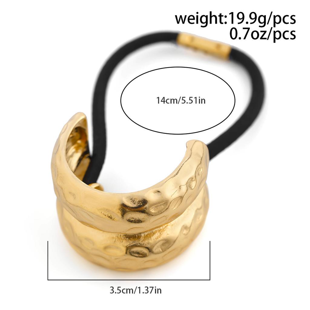 Metal Irregular Double-layer Hair Bands Ropes for Women Headband Elastic HairPins Hairband Fashion Jewelry Hair Accessories Gift