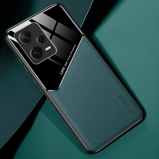 For Xiaomi Redmi Note 12 11 10 9 8 7 11T 12S Turbo Pro Case Splice PU Leather Magnetic Cover TPU Soft Frame Shell Antifall Funda