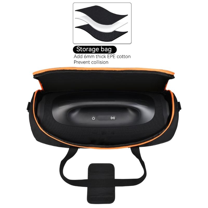 Portable Travel Bag Storaeg Solution For Boombox 4 Wireless Speaker Polyester Fabric And Impact Resistant Padding