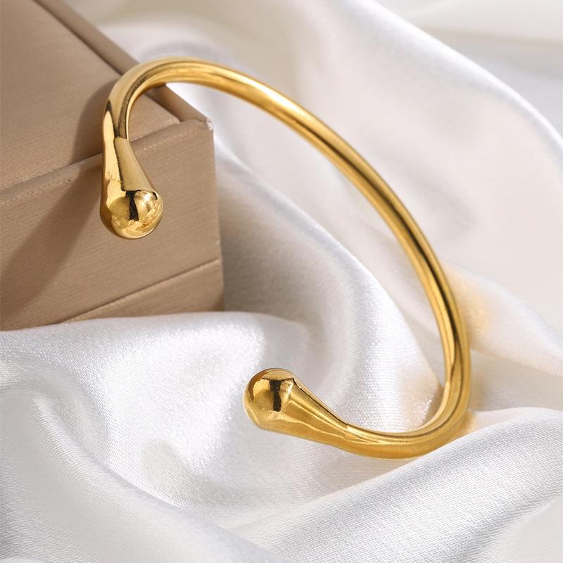 Color Opening Light Luxury Water Drop Simple Women's High-end Hand Jewelry Bracelet