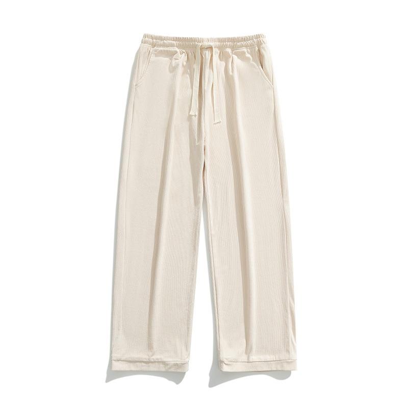 Men's spring and autumn men's sweatpants drape casual pants men's versatile loose straight mopping green trousers