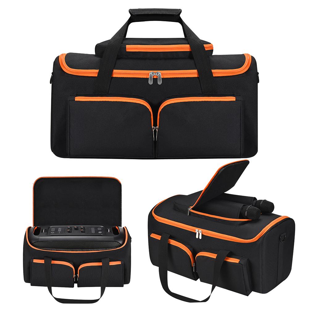 Outdoor Travel Case Large Capacity Speaker Carry Case Multi Pocket Portable Protective Case for JBL PartyBox On-The-Go Essential