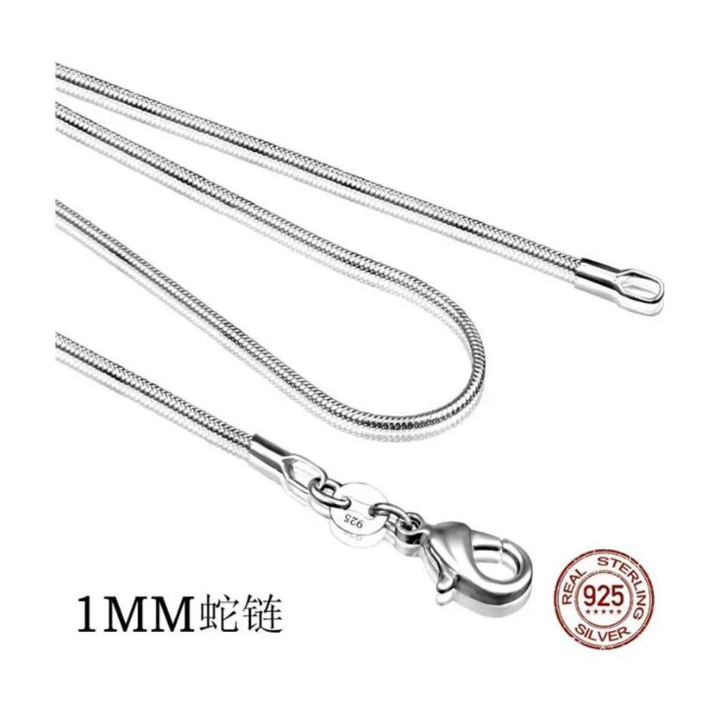 High Quality Fashion Sell Snake Chain 925 Silver Ladies`snake Necklaces Jewelry Gift