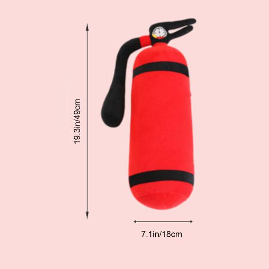Fire-Extinguisher Plush Toy Soft Sofa Neck & Back Cushion Cartoon Cylindrical