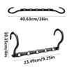 10 Pcs Space Saving Magic Hangers Sturdy Plastic Holder Heavy Clothes Organizer For Dorms Apartments Small Closet