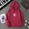 Dandelion Print Multicolored Tops Hoodie Korean Harajuku Aesthetic Hoodies Goth Women Autumn Winter Pullover Sweatshirt