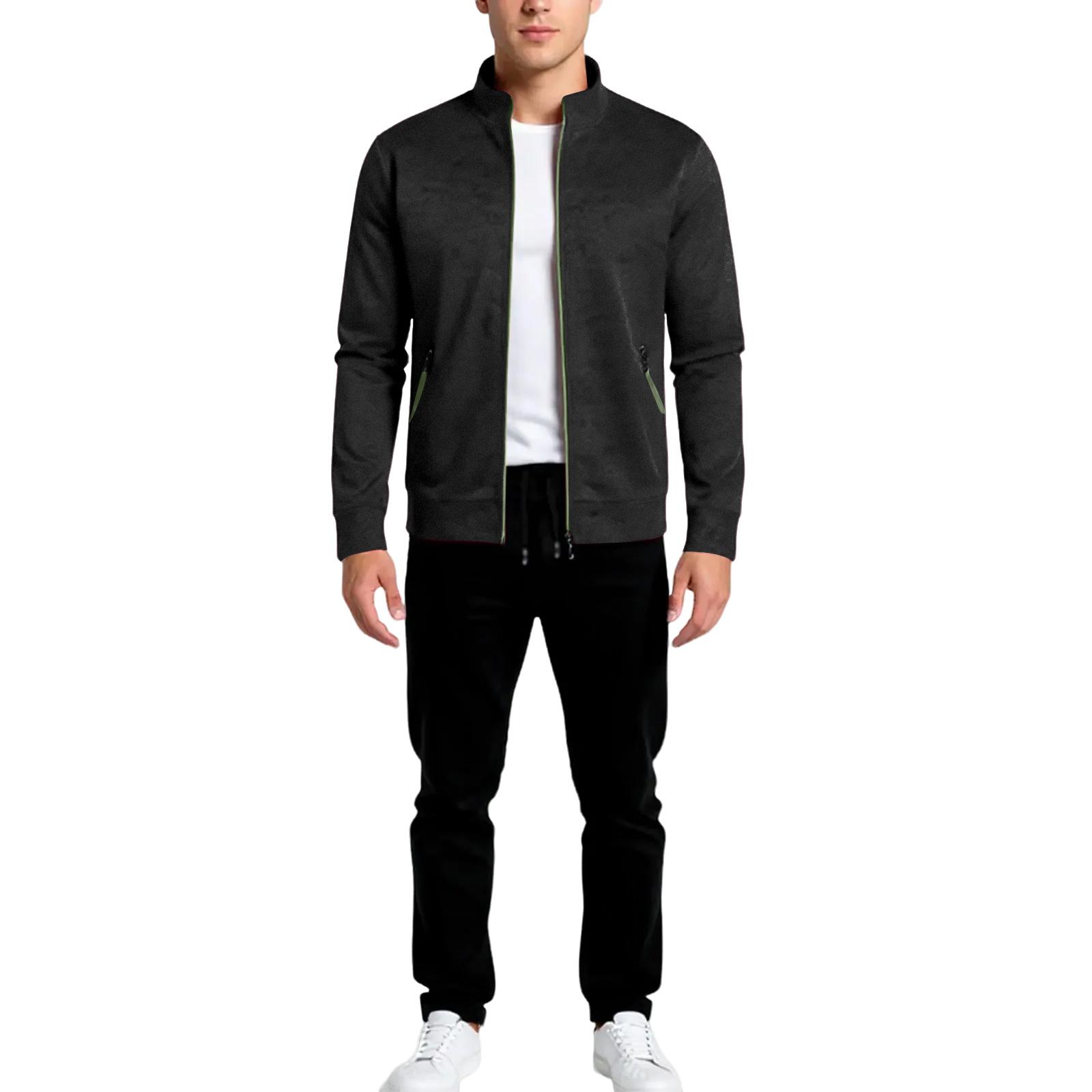 

Спортивный костюм на молнии однотонный, и повседневный для мужчин M