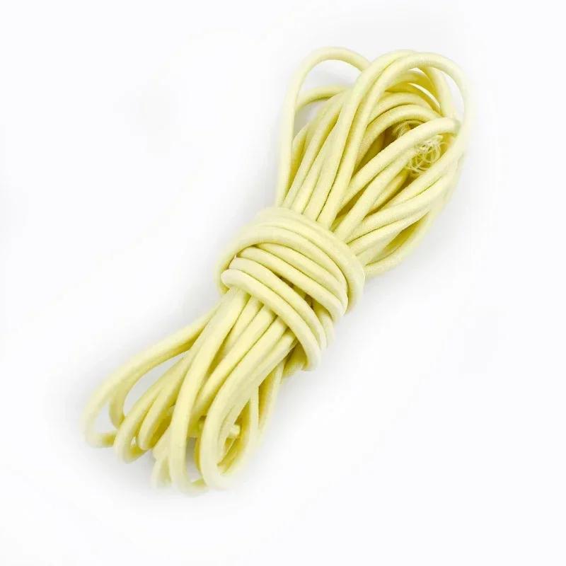

5/10/20 м 4 мм Многоцветная эластичная лента Круглая резинка для волос Банджи Шнурок для шляпы Резинки Одежда Пружинный шнур Швейная косая бейка 4mm&5Meters(1Roll)