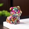 Resin Tiger Figurine Home Decor With Natural Crystal For Living Room Display