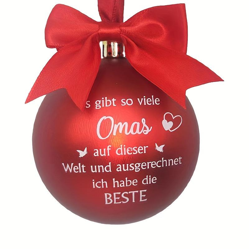 Zibei Christmas Tree Balls: In Memory of Dear Grandparents