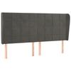 VidaXL Headboard with Ears Black 163x23x118-128 Cm Velvet3118012