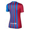 Nike Fan Edition 21-22 Season Barcelona Home Logo Quick-Dry Short Sleeve Jersey Women Jersey Blue CV8182-428