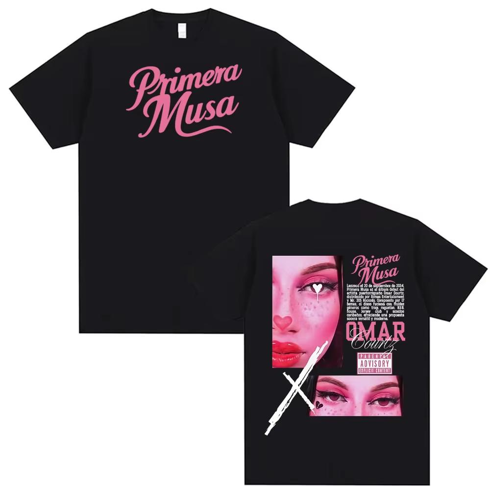 

Omar Courtz Primera Album 2025 Merch T Shirt Fashion Hip Hop Pop Music T Shirt Men s Women Oversized Casual Short Sleeve T-shirt 3XL