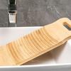 Eco-friendly Practical Rectangle Bamboo Portable Durable Clothes Cleaning Tools Laundry Board Scrubboards Washboard