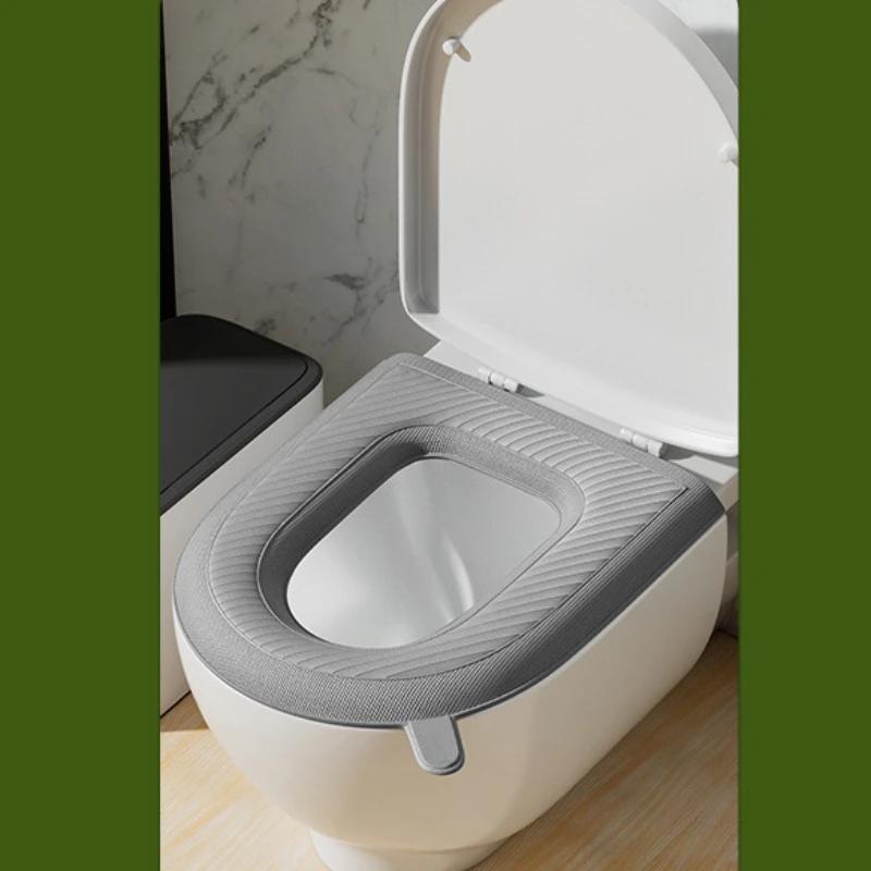 

Чохол для сидіння EVA Водонепроникний теплий килимок для туалету Аксесуари для ванної кімнати Організація Універсальна кришка Футляр для чаші Портативний домашній зимовий сірий