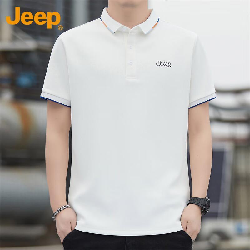 JEEP Men's Summer Casual Cooling Polo T-Shirt