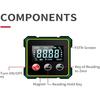 USB Rechargeable Digital Angle Finder with Electronic Laser & LCD Inclinometer - Waterproof Level Tool with Strong Magnetic Base, Waterproof Digital L