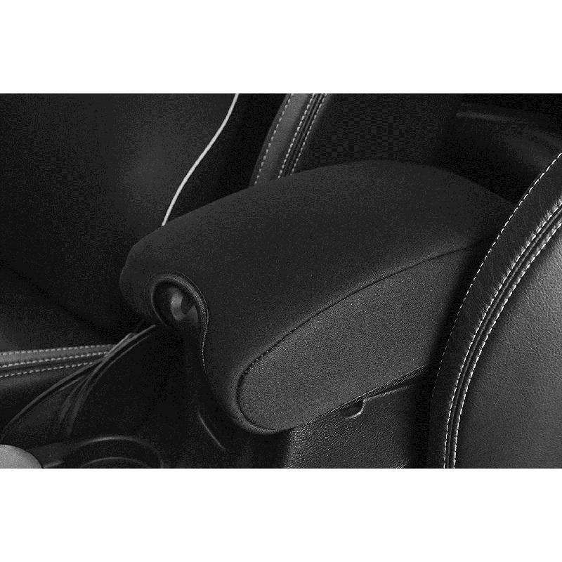 Car Armrest Center Console Lid Leather Armrest Cover Pad Mat Replacement for Jeep Wrangler JK 2011 2012 2013 2014 2015- 2017