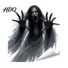 Creative Halloween Gift Ideas Ghost Skeleton Grim Reaper Static Window Clings Horror Break Through Removable Haunted House Decorations Glass Decals,